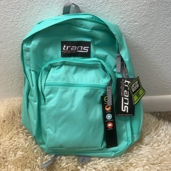 Trans by JanSport 17" Supermax Backpack w/15" Laptop Sleeve - Tropical T… - Picture 1 of 10
